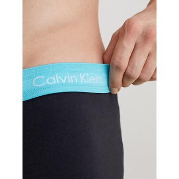 Calvin Klein ανδρικά βαμβακερά 3pack boxers με χρώμα στο λάστιχο,κανονική γραμμή,95%cotton 5%elastane U2664G MXW